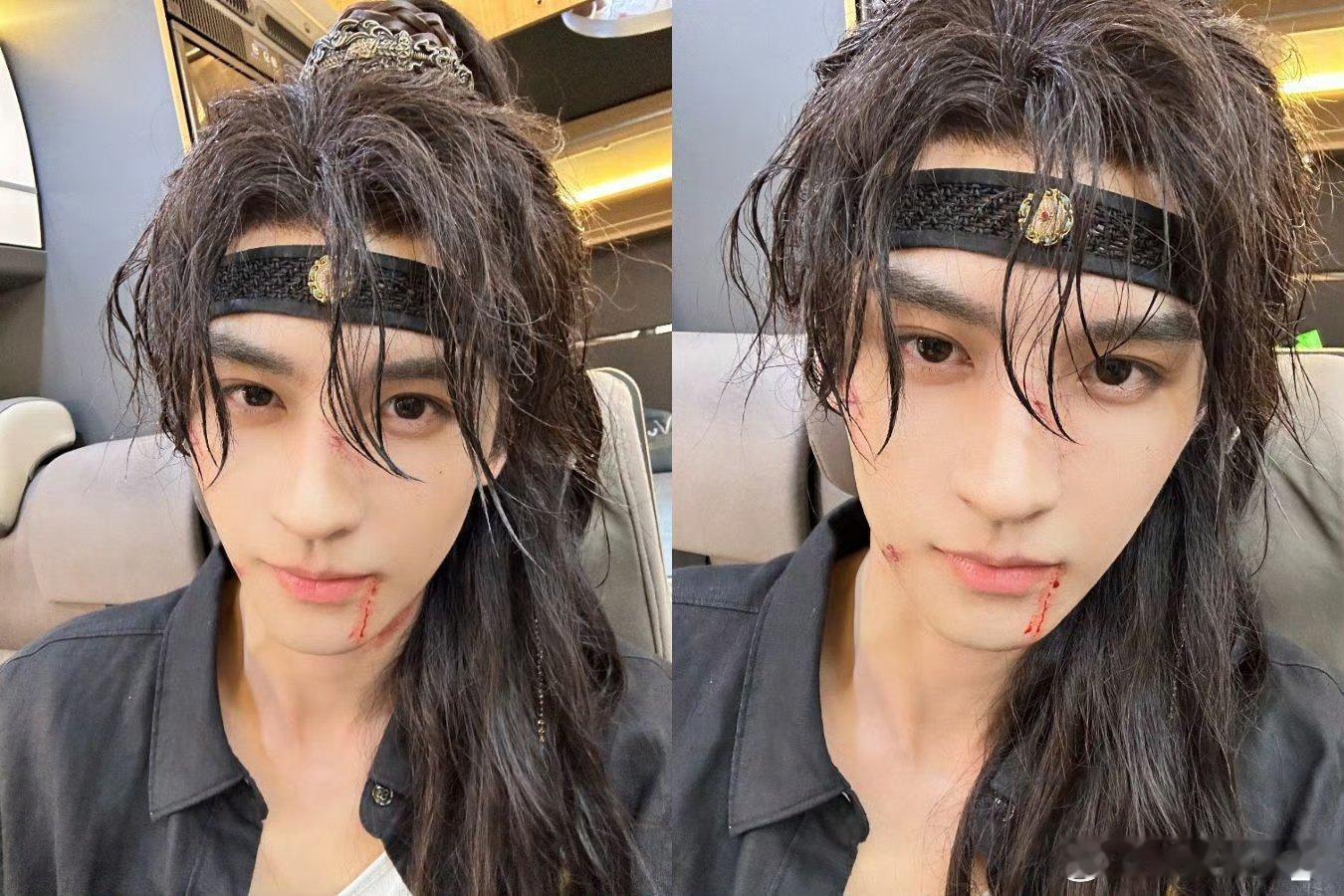 黄俊捷 落汤猫 黄俊捷就是玩梗达人吧[心][good]湿发碎感暴击 帅到心巴上[