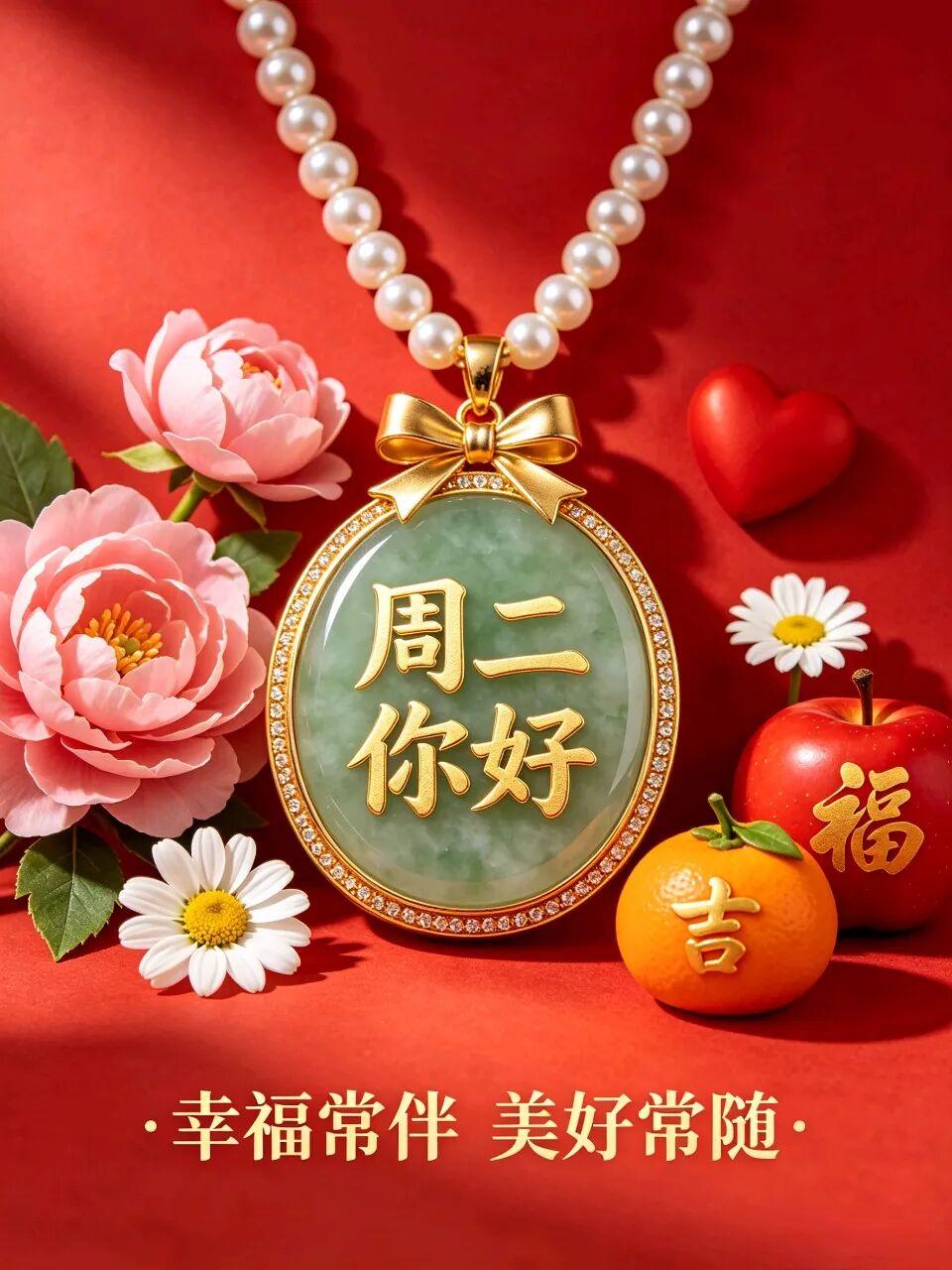 6月16日，农历五月初二，周二早安！明媚晨光为你带来满满福气，身边好运时时相伴，