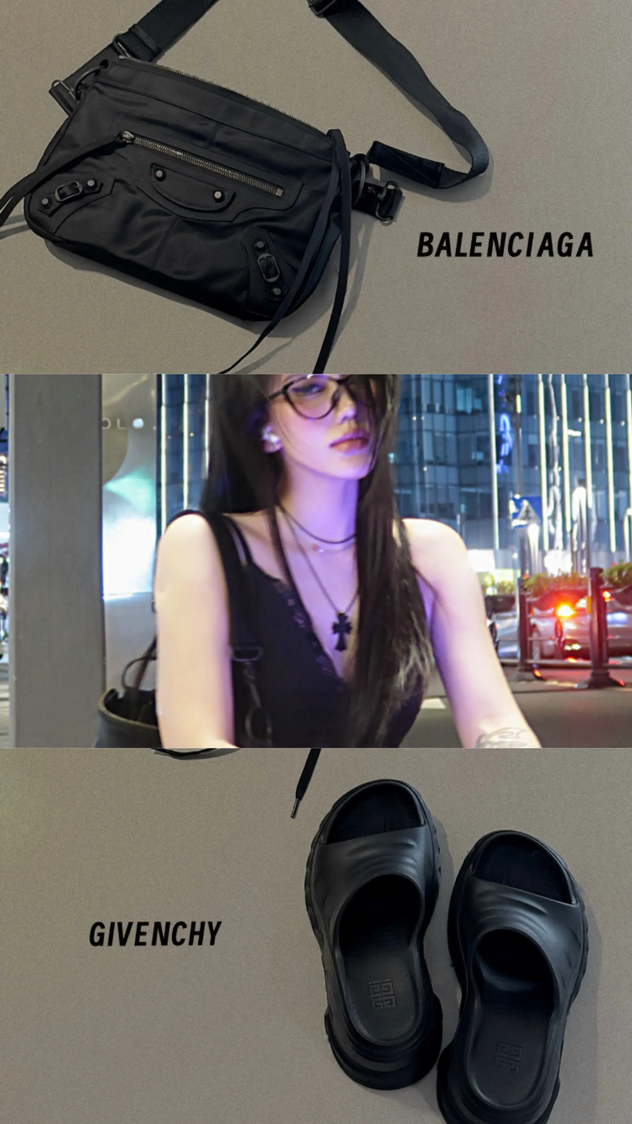 今日份ootd.依旧all black 我发现重庆真的没得什么干干净净...