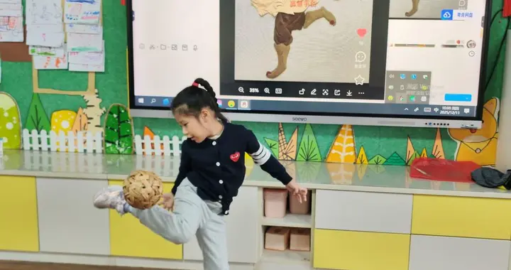 东营市春蕾幼儿园开展传统民间游戏“蹴鞠”项目活动