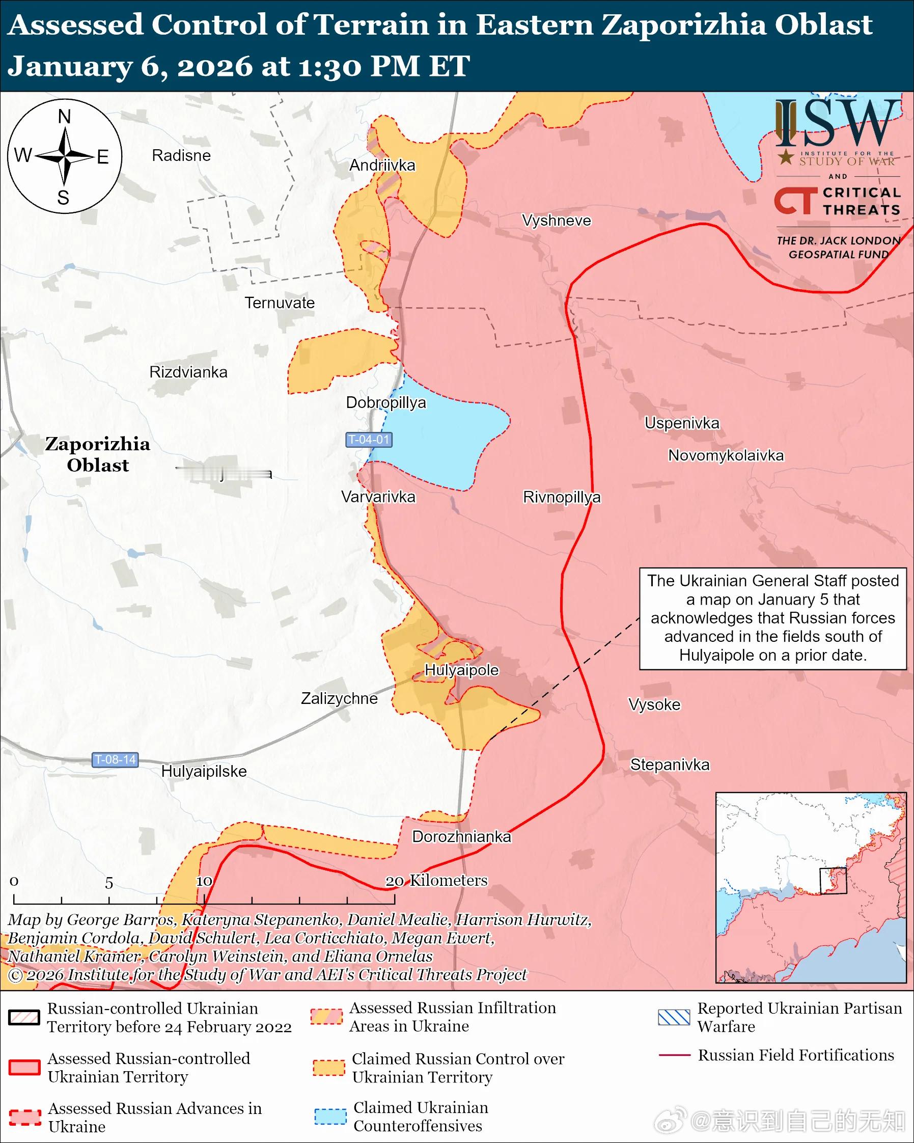 南方轴心俄军目标：守住前线阵地，确保后方免受乌克兰军队袭击，并推进至扎波罗热市的