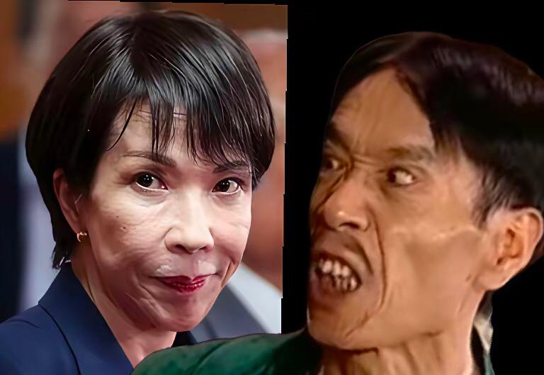 这个脑洞着实辛辣又有趣！高市早苗作为日本极右翼首相，满脑子军国主义与否认侵略的歪