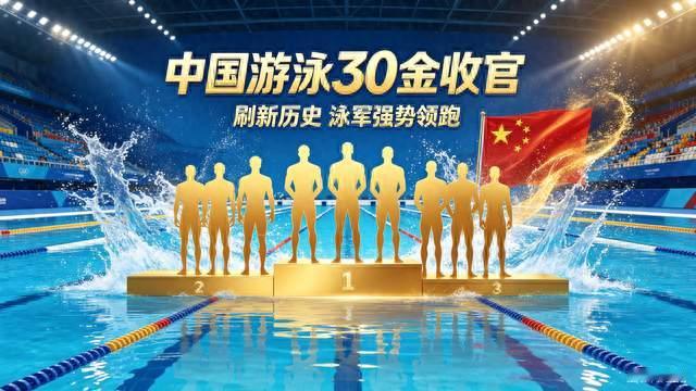 封神收官！中国游泳30金创历史，19岁小将一战封神