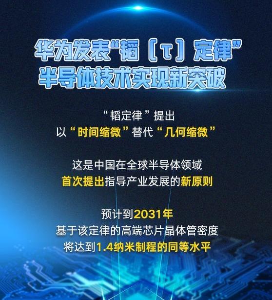 虽然我不懂，但是我欢欣鼓舞——华为正式发表半导体领域新定律：韬（τ）定律——这是