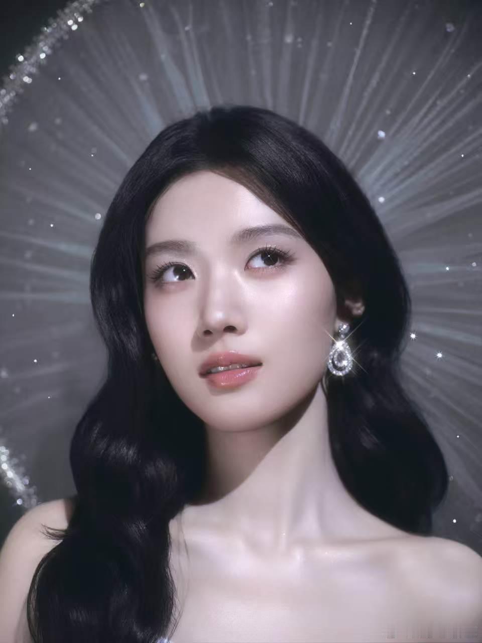 卢昱晓今天是谁的新娘微博之夜卢昱晓一袭白缎裙超美，头纱轻垂自带温柔氛围感，身段曼