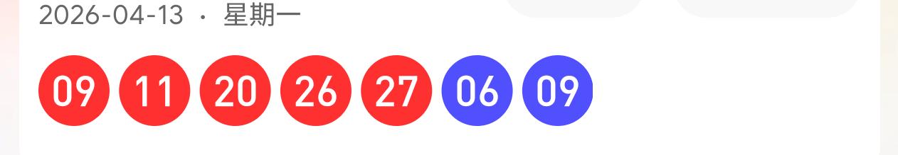 大乐透26039期开出09，11，20，26，27。后区:06
09。

中了奖