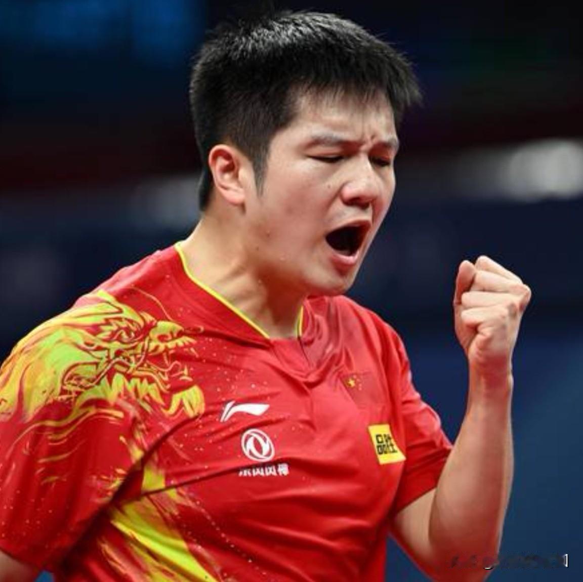 全世界独此一家，
我们全运会的乒乓球男单比赛，
比奥运会比赛还要激烈。
两位冠军