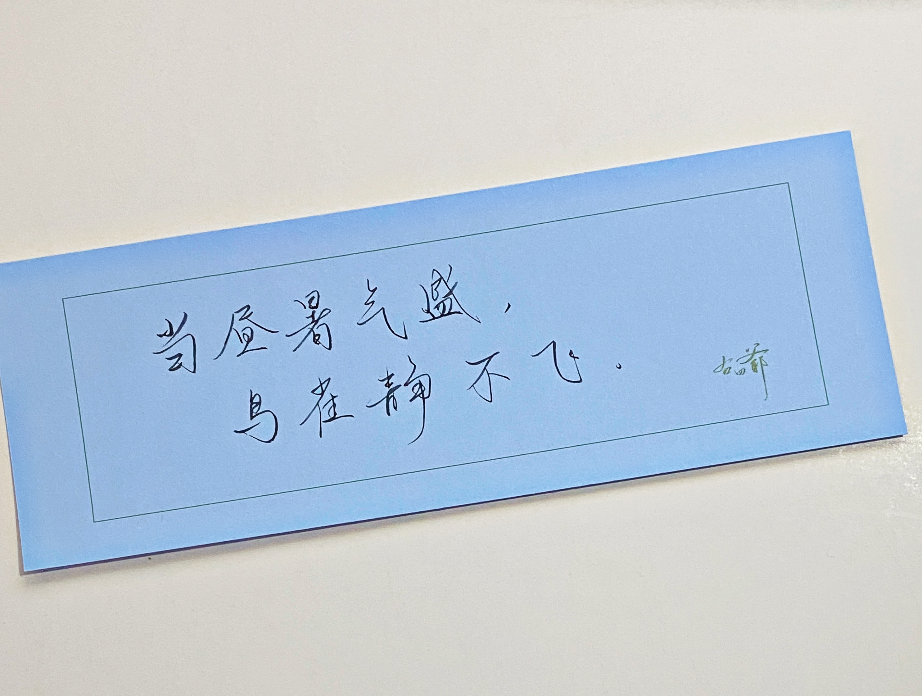 一起写写字  暑气盛 