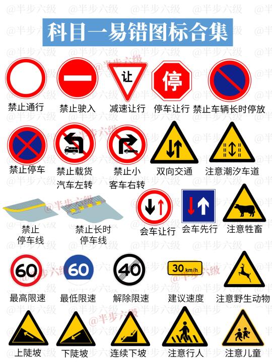 科目一就考这8页纸，看完轻松考过