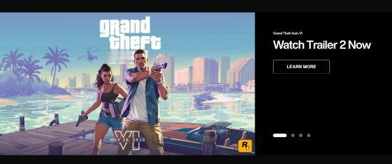 RockStar的官方网站的界面迎来了一次升级换新。
此次更新虽然目前来看只是一