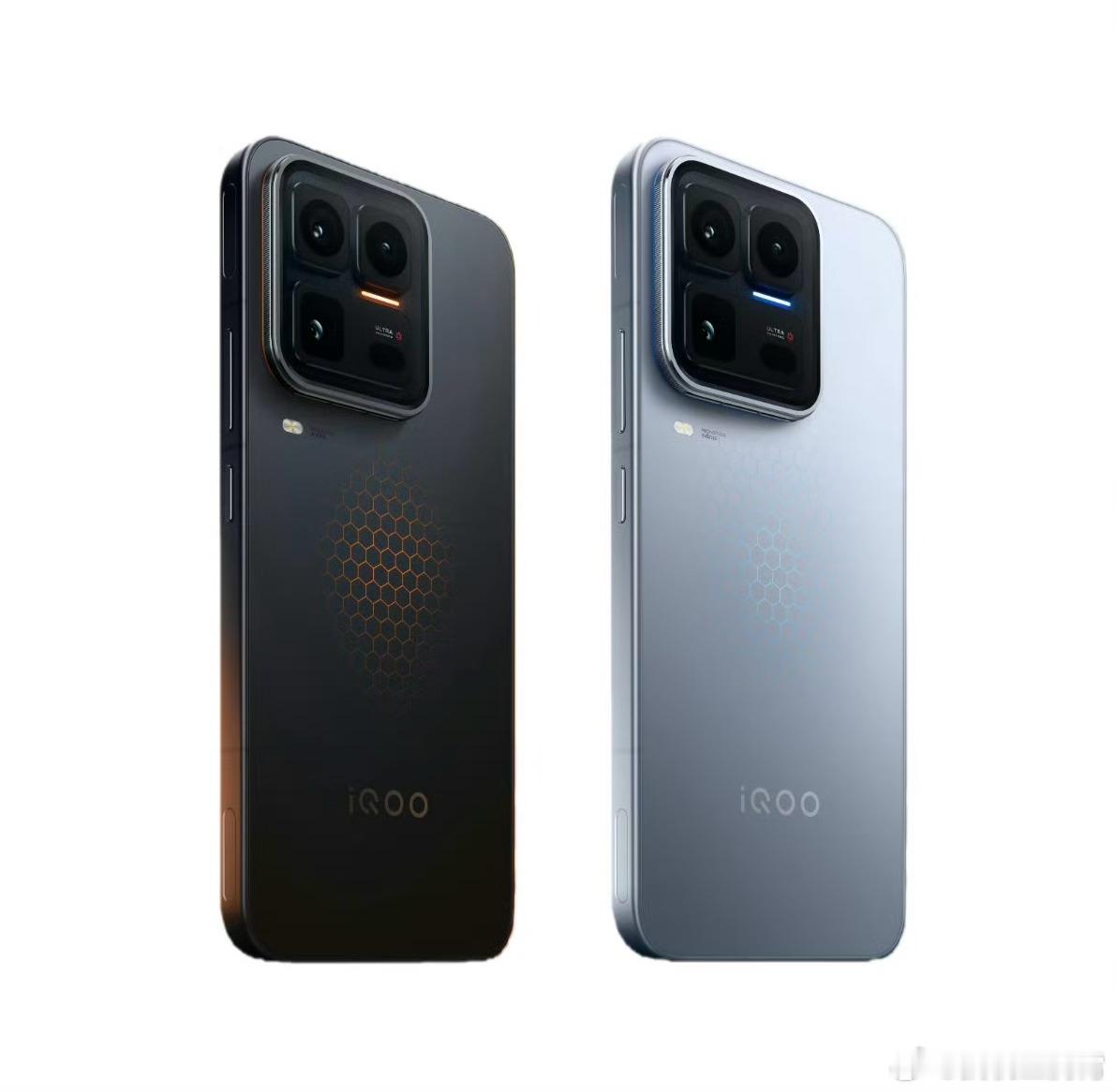 iQOO 15 Ultra外观公布了，2077黑和2049银两个配色，注意看镜组