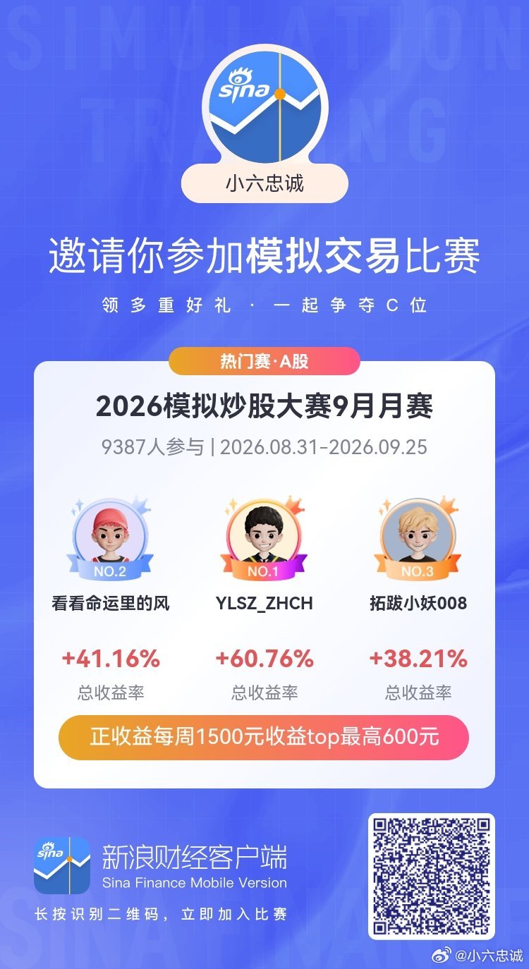 新浪财经模拟交易大赛 轻松学炒股，让投资更真实，跟上趋势一起high～ →  长
