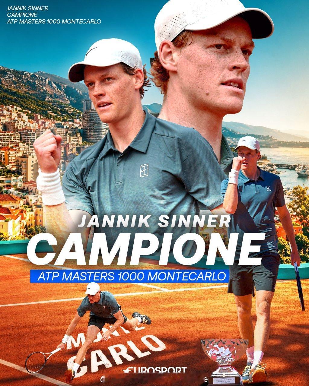 【现役大师赛冠军🏆】阿尔卡拉斯辛纳并列第二德约科维奇：40阿尔卡拉斯：8辛纳：