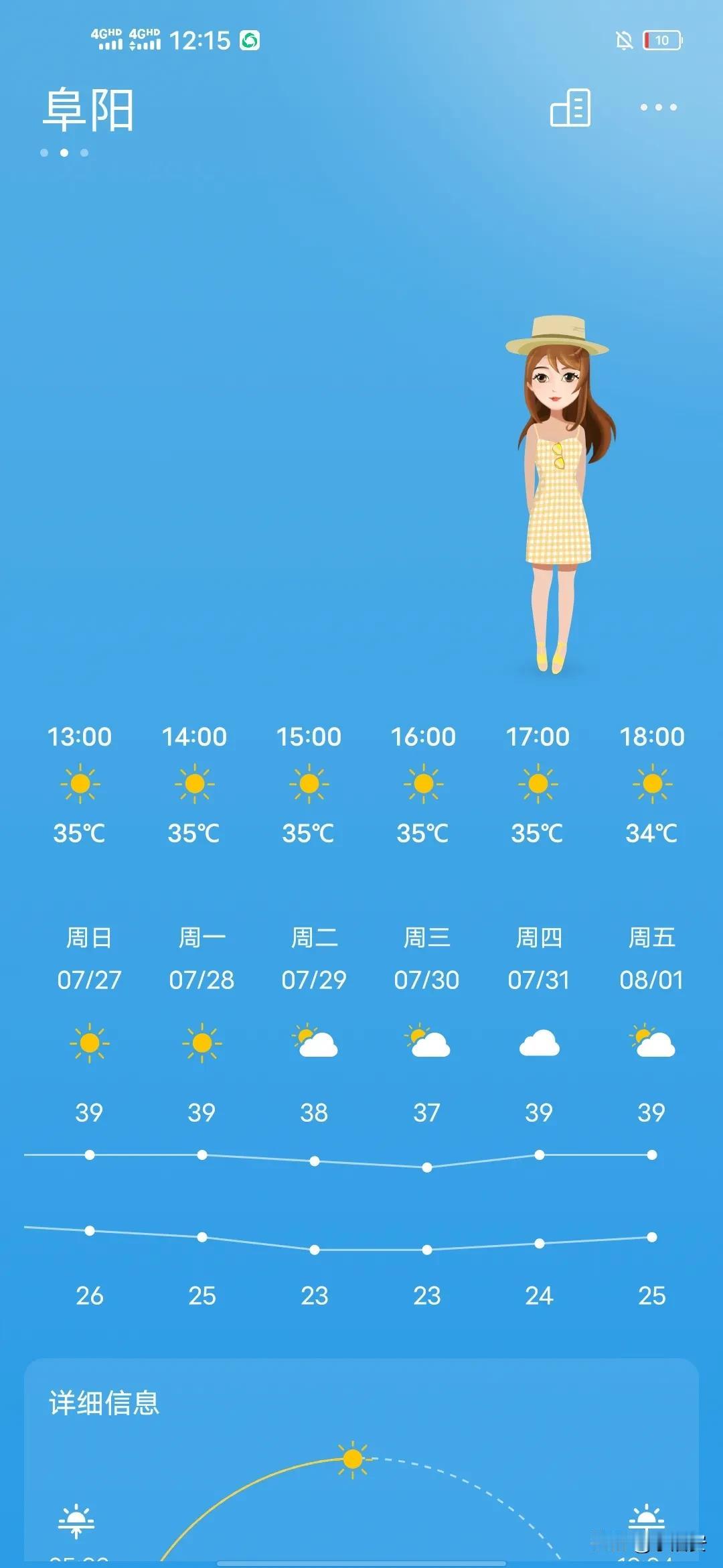 这个温度真把人吓死，看着都热。太难熬了！