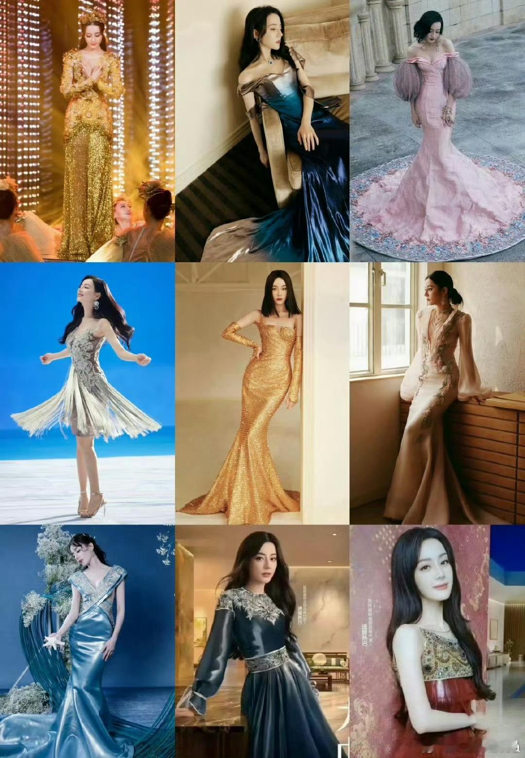 迪丽热巴郭培秋冬高定美神，依旧稳定发挥中~悄悄告诉你七月二十八日晚央8七点半黄金