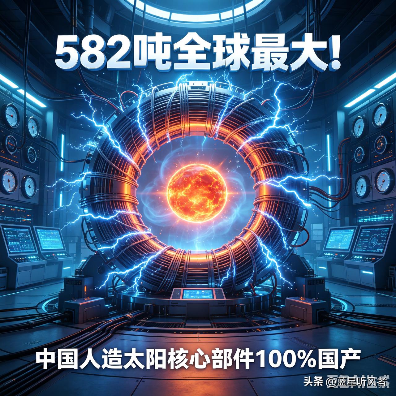 582吨全球最大！中国人造太阳核心部件100%国产，彻底突破卡脖子
 
资讯来源