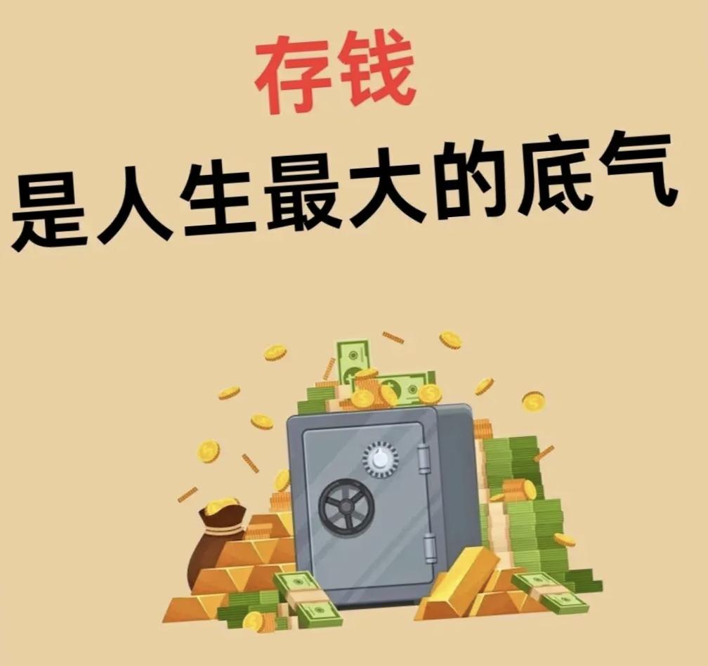 人到中年，你就尽量存钱。当你身上有足够的存款时，就相当吃了一颗定心丸。
你每天存