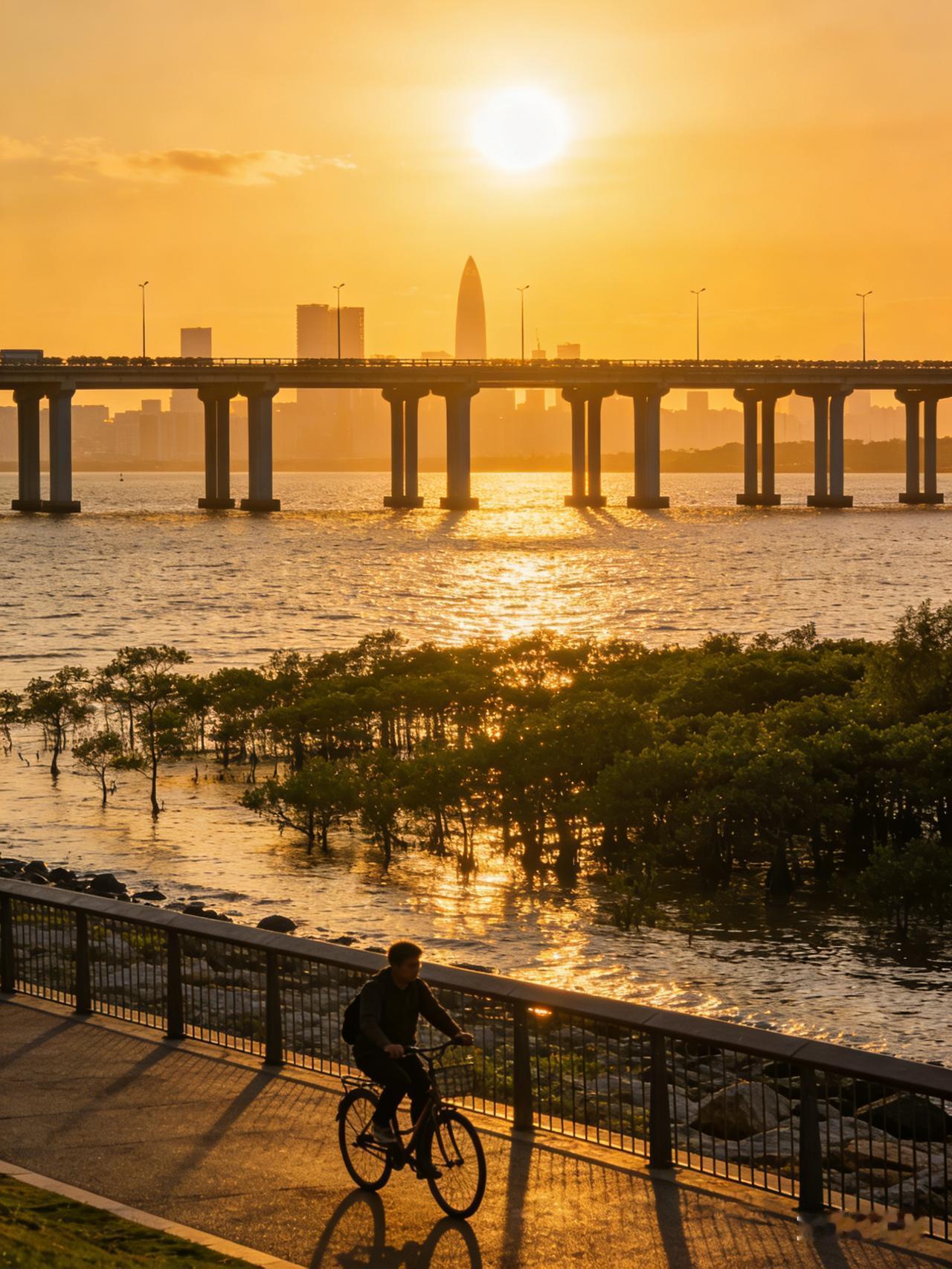 🏆 精选必游公园

**1. 深圳湾公园：城市与海的交响**
作为深圳的“城市