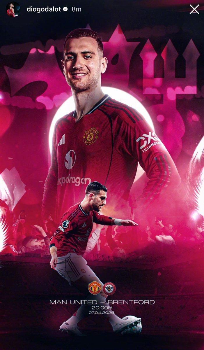 迪奥戈·达洛特在IG上发布动态 🔴💪曼联 迪奥戈·达洛特