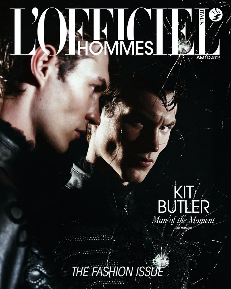 模特Kit Butler身着McQueen时装登上意大利版《L'Officiel