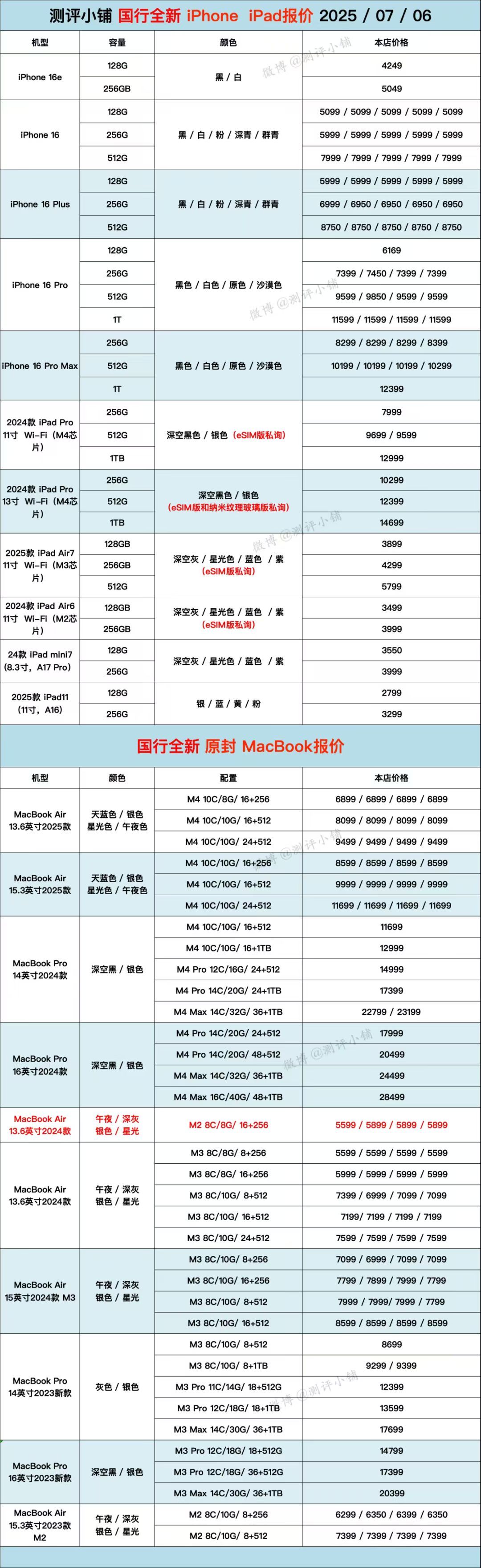 07-06国行全新机 ​​​