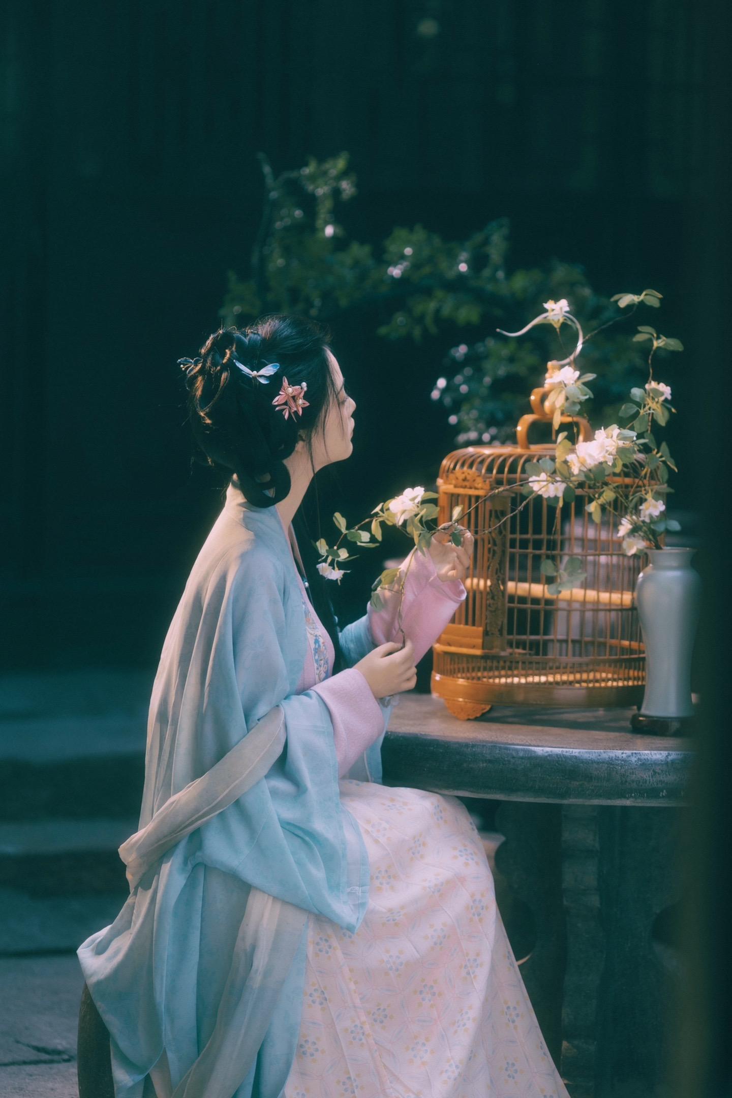 每次拍宋制仕女图都能治愈到我。