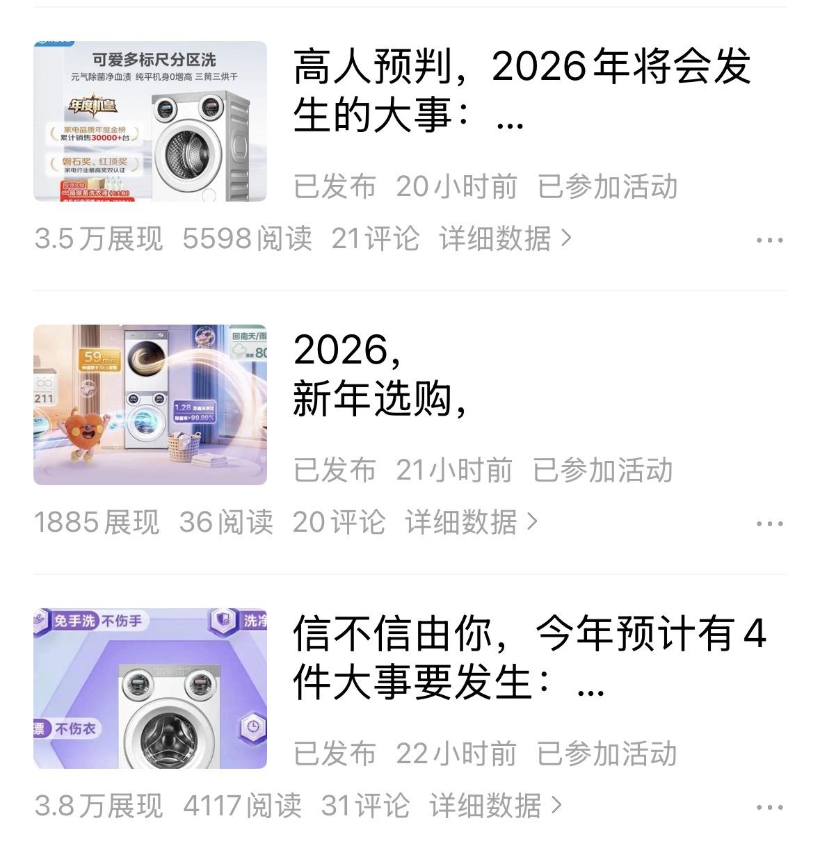 没想到这次等来的不是汽车征文，而是洗衣机的征文，为美的可爱多洗衣机打卡。

连续