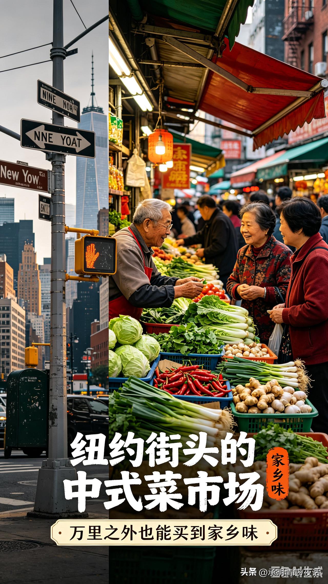 在纽约街头买菜真热闹！纽约烟火气