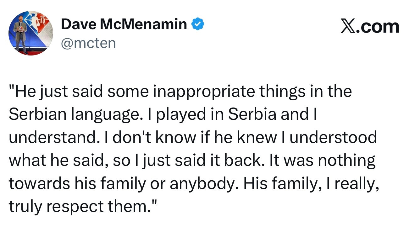 比塔泽对ESPN和《奥兰多哨兵报》表示：“我非常尊重卢卡以及他所做的一切。我真心