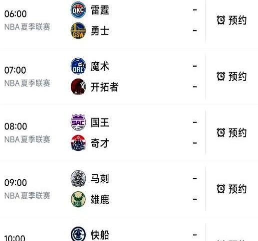 北京时间7月13日，星期一，明天的NBA夏季联赛一共有8场比赛。
国王队那边可真
