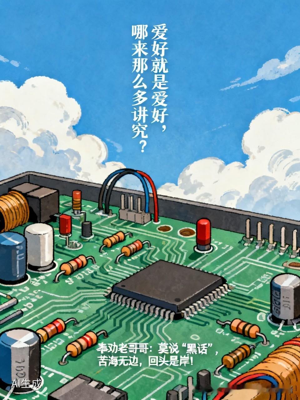 也是呀！爱好就是爱好，哪来那么多讲究？什么攒、组装、DIY、手搓，不就是把几个无