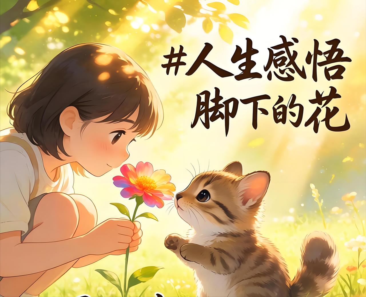 走着走着，别忘了看看路边的风景。
生命这条路啊，其实挺美的——
路边有花，有蝶，