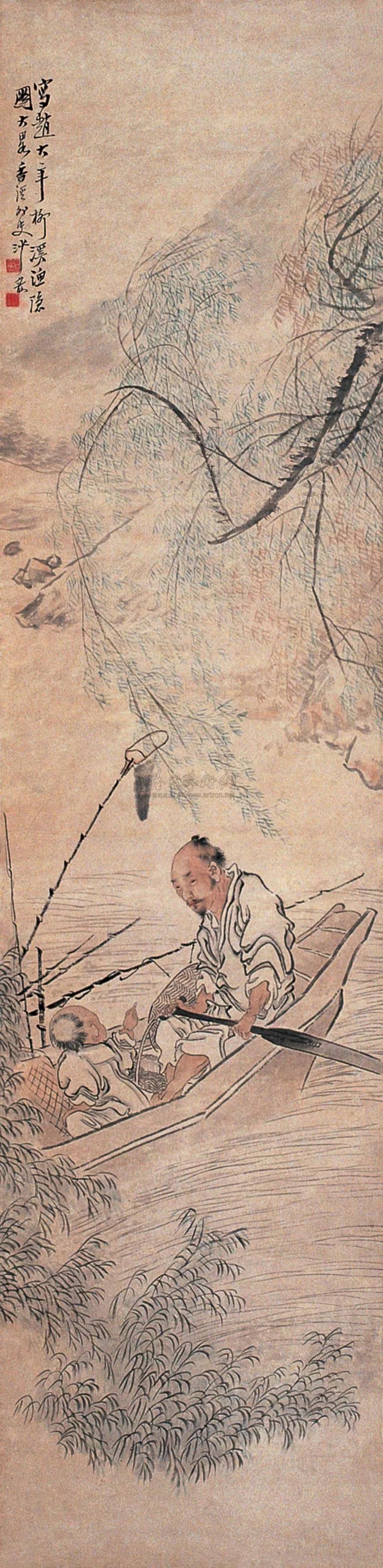 上联：溪水渔隐千方钓
下联：[比心]

网络图片/诚谢侵删