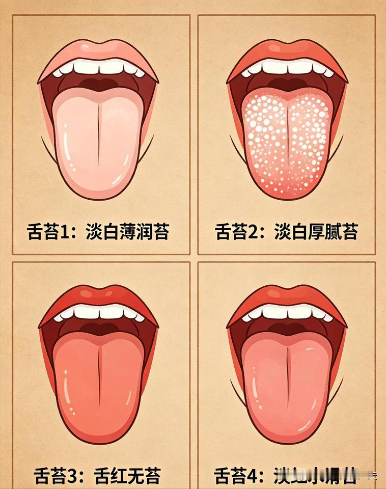 看舌辨体质：4 种亏虚舌苔，自查很简单