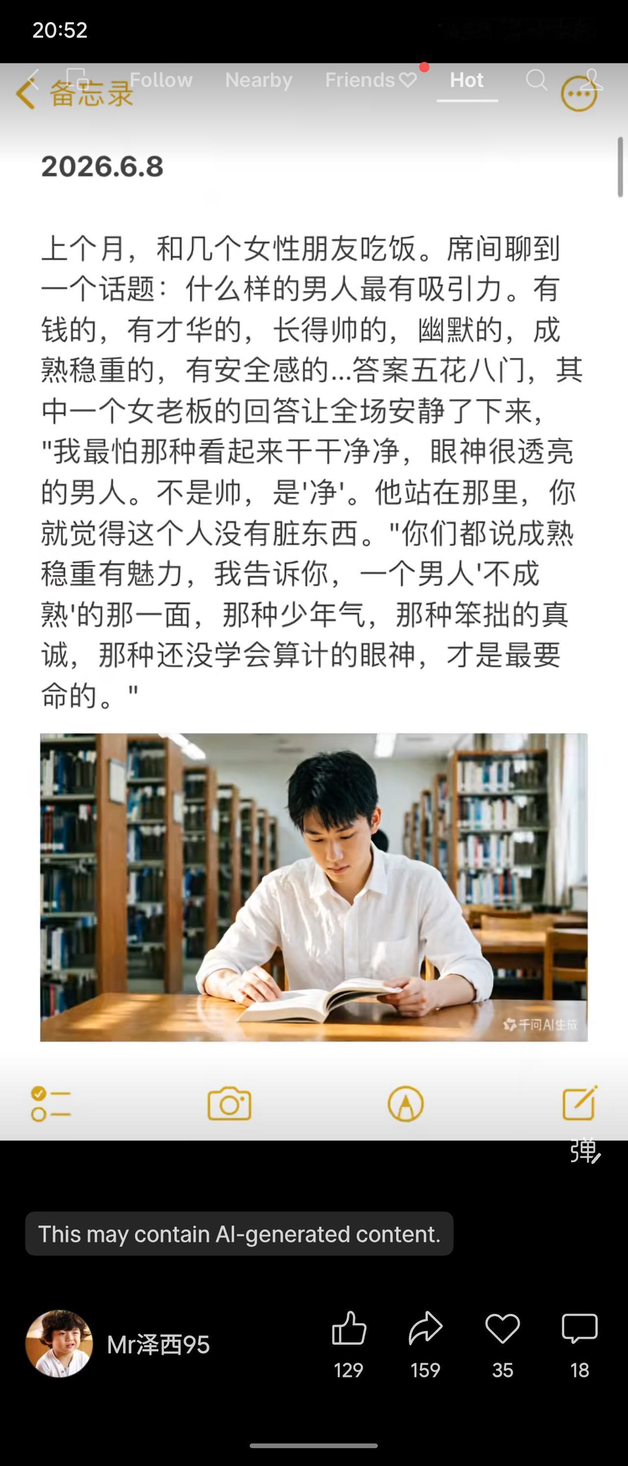 一位女老板认为，最有吸引力的男人不是有钱或帅气，而是“干净”——眼神透亮、没有脏