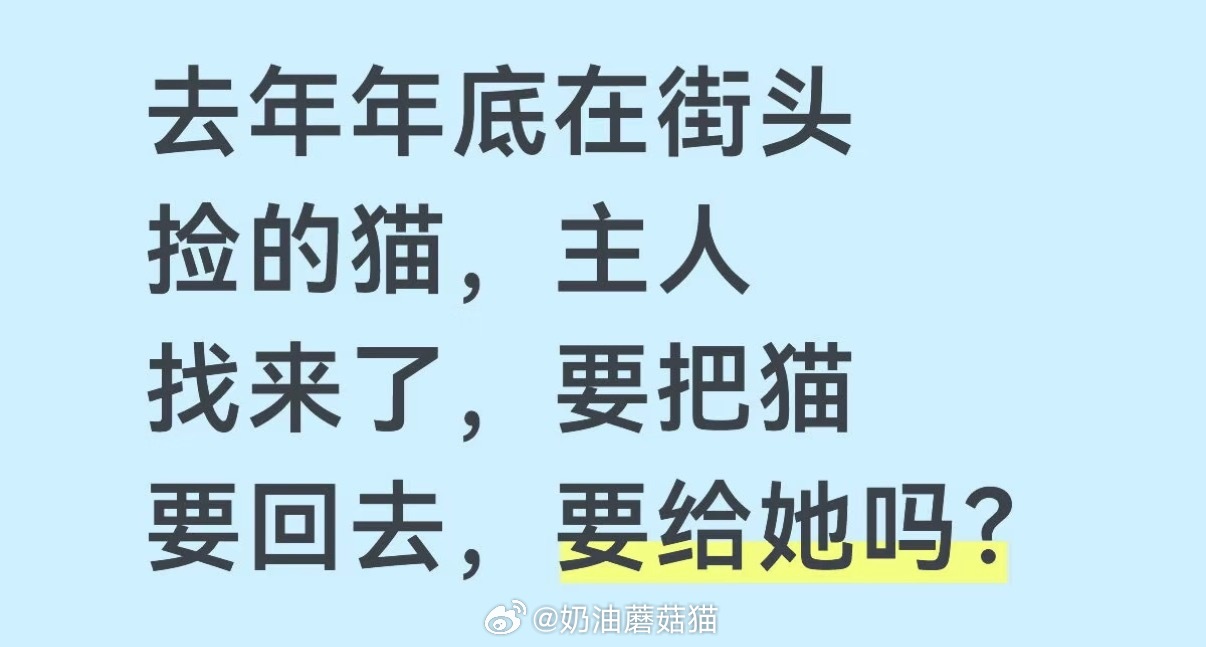 问个事儿～去年年底捡到一只猫，当时猫咪一身病，非常瘦，因为家中有猫，就放在宠物医