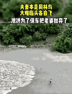 洪水都冲到跟前了，夫妻俩还能看出真心吗？
这事儿一出来，真让人心里发凉。
现场那