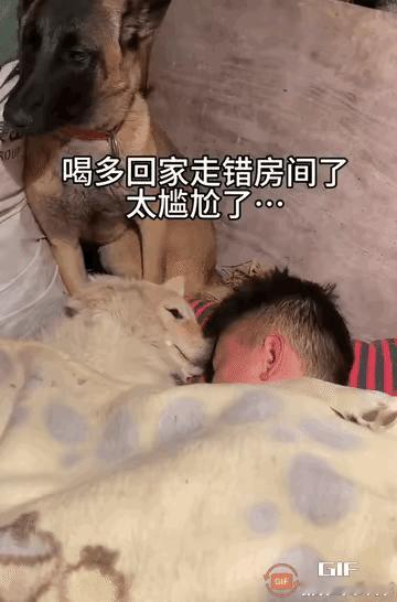 哎哟！什么味啊！我去……
男子与朋友一起喝醉了，朋友送到他家门口就回去了，可这男