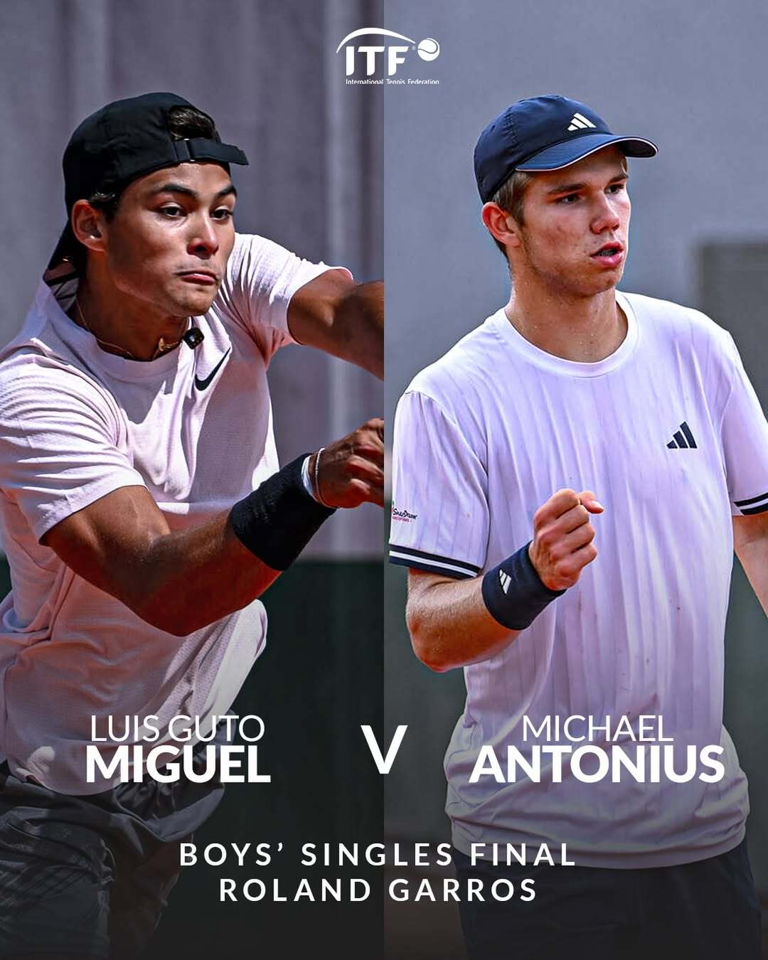 法网2026 青少年男单决赛对阵🔥米格尔 vs 安东尼乌斯[13]网球 青少年