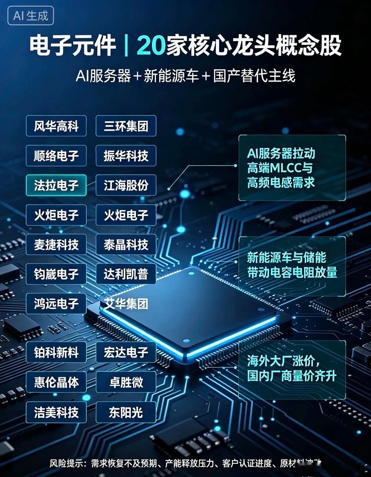 电子元件｜20家核心龙头公司梳理：1. 风华高科｜阻容感全品类平台龙头国内MLC