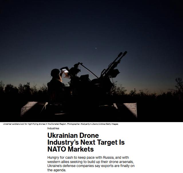 乌克兰正悄然成为无人机超级大国。
据彭博社报道，乌克兰制造商每年生产约400万架