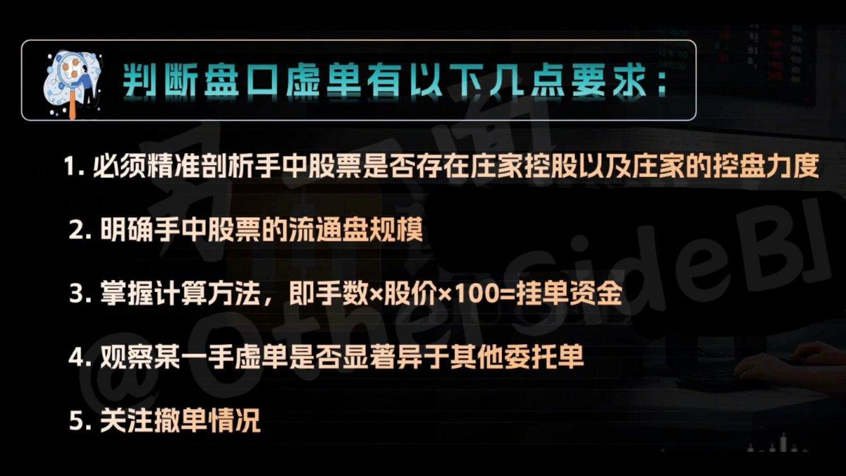 五、关注撤单情况。
如果是主力虚单，通常会在某一秒撤回，留下痕迹后便消失无踪。