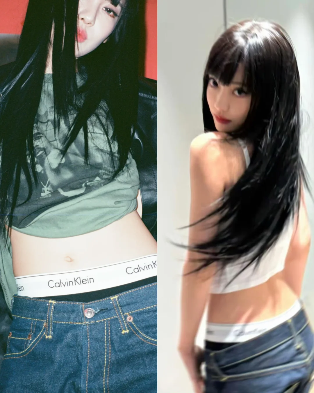 短暂化身CK女孩