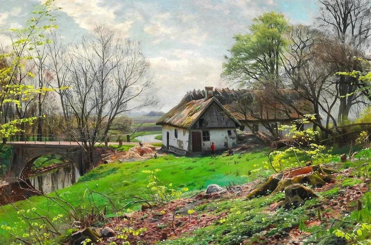 丹麦画家佩德·莫克·蒙森德绘画作品欣赏风景遇见艺术遇见美好 ​​​