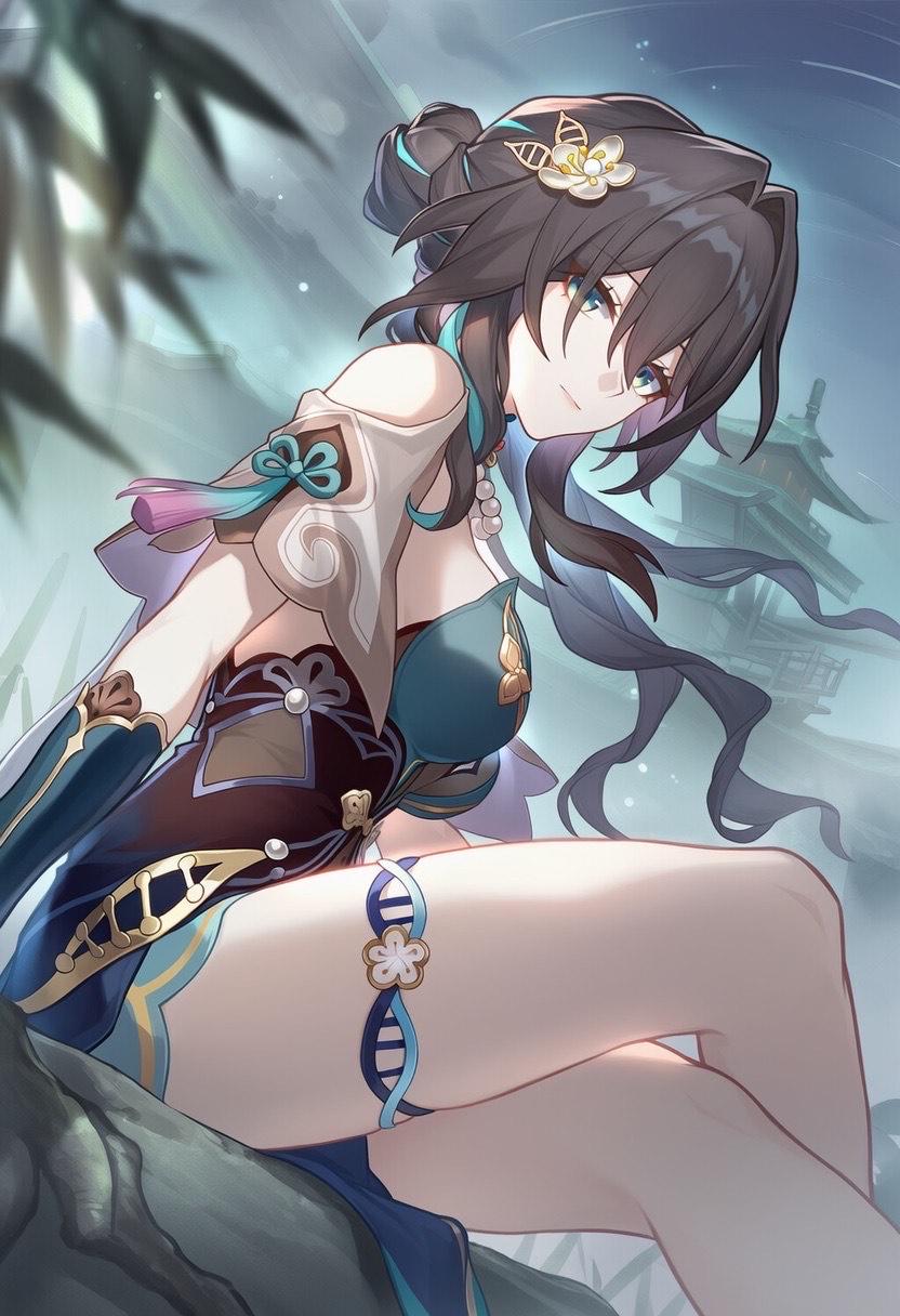 她真好看