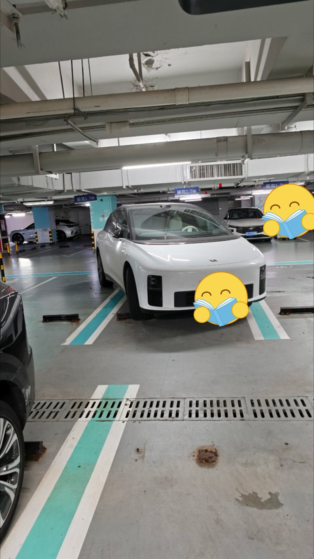 理想车这么停才是对的，不需要自动泊车。​​​