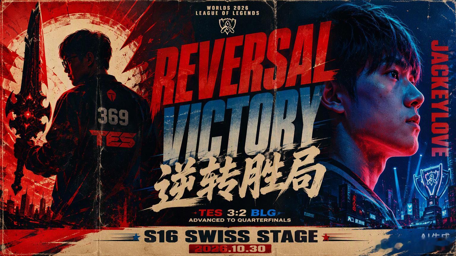S16瑞士轮这场LPL内战，TES赢得并不轻松，但足够硬核。首局惨败后，很多人以