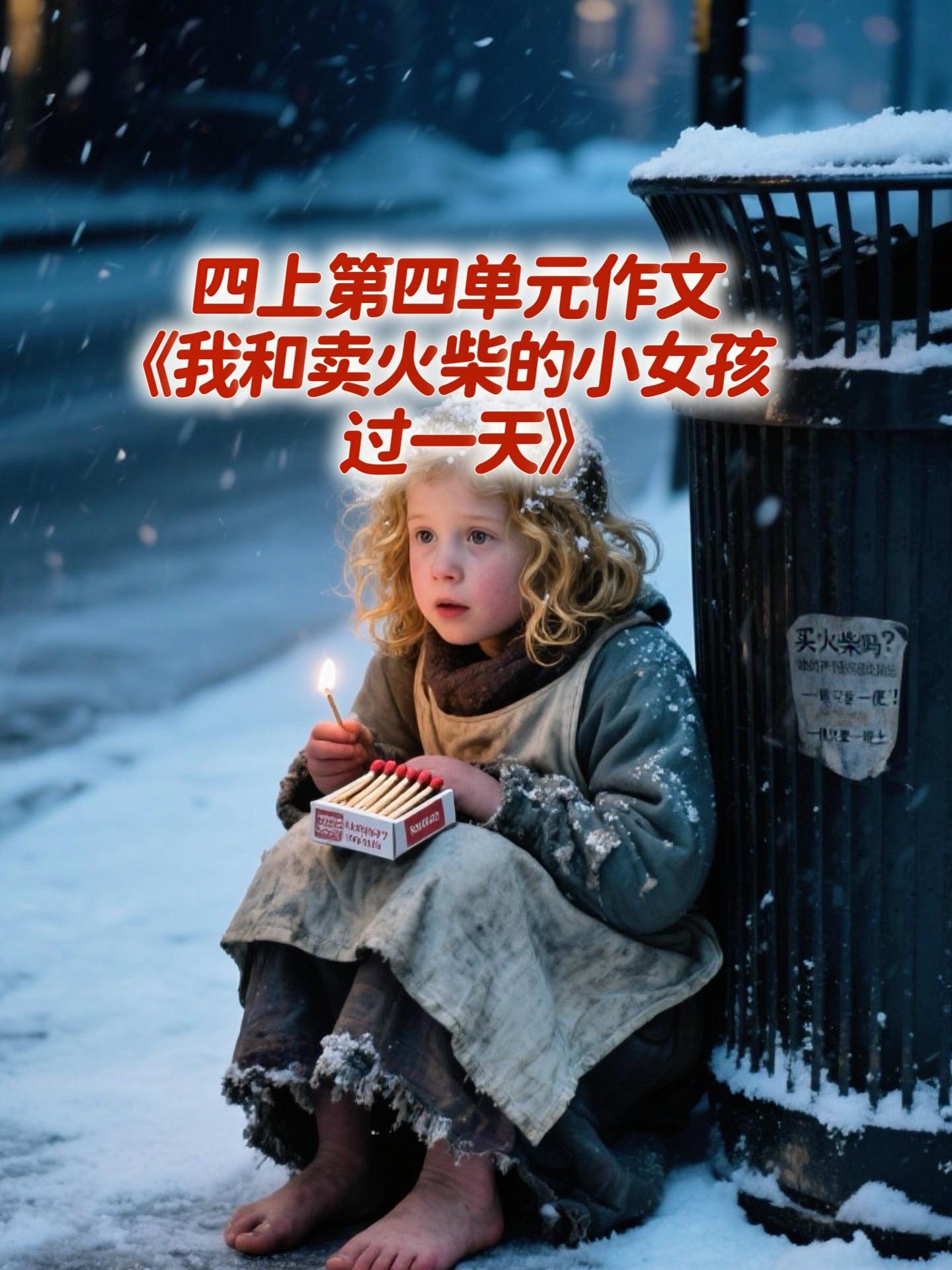 《我和卖火柴的小女孩过一天》 优秀范文。家长必读，小学四年级上册第四单...