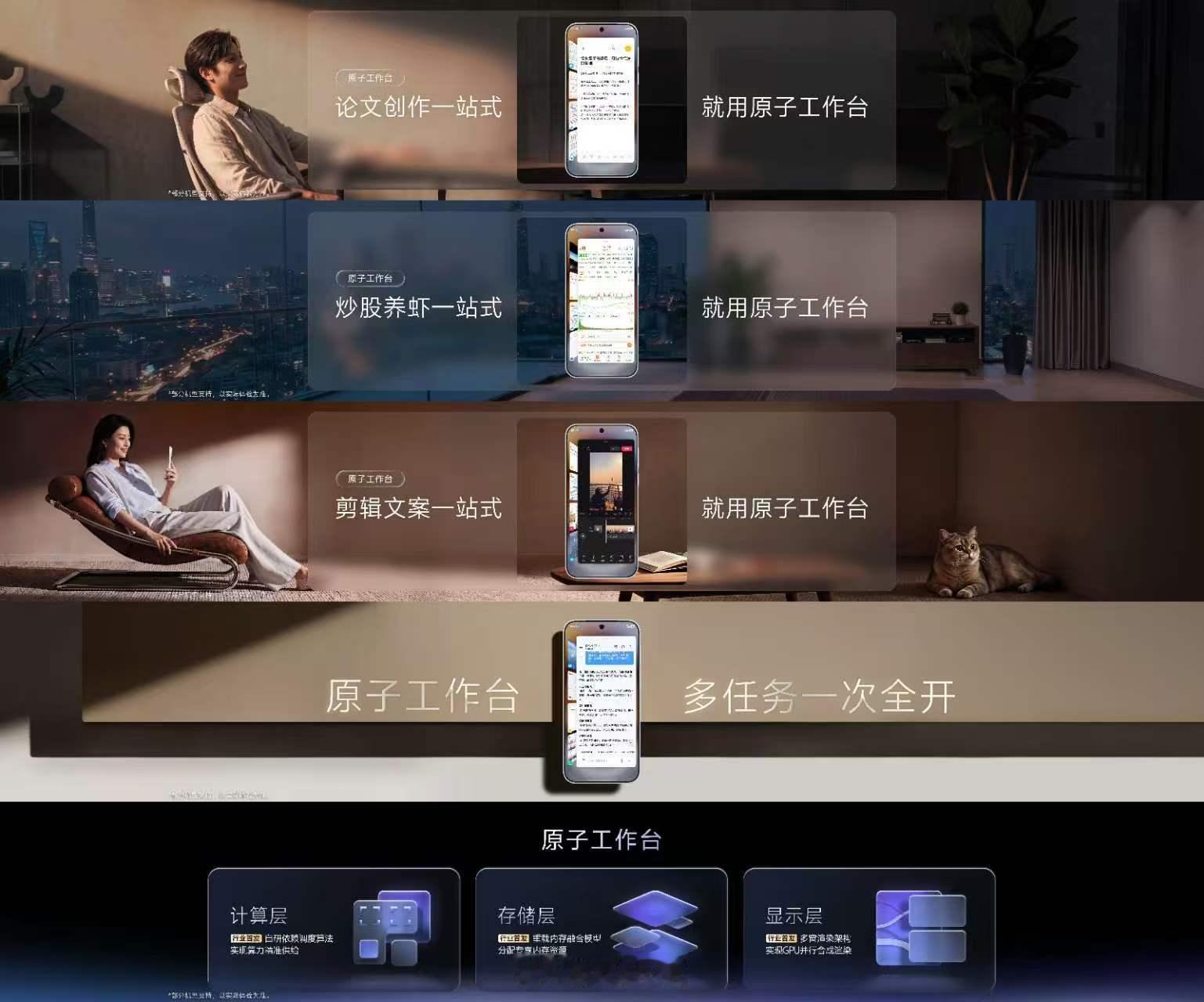 流畅，原子工作台：多任务从「来回倒腾」，变成「一次全开」。写论文时，文献、翻译、