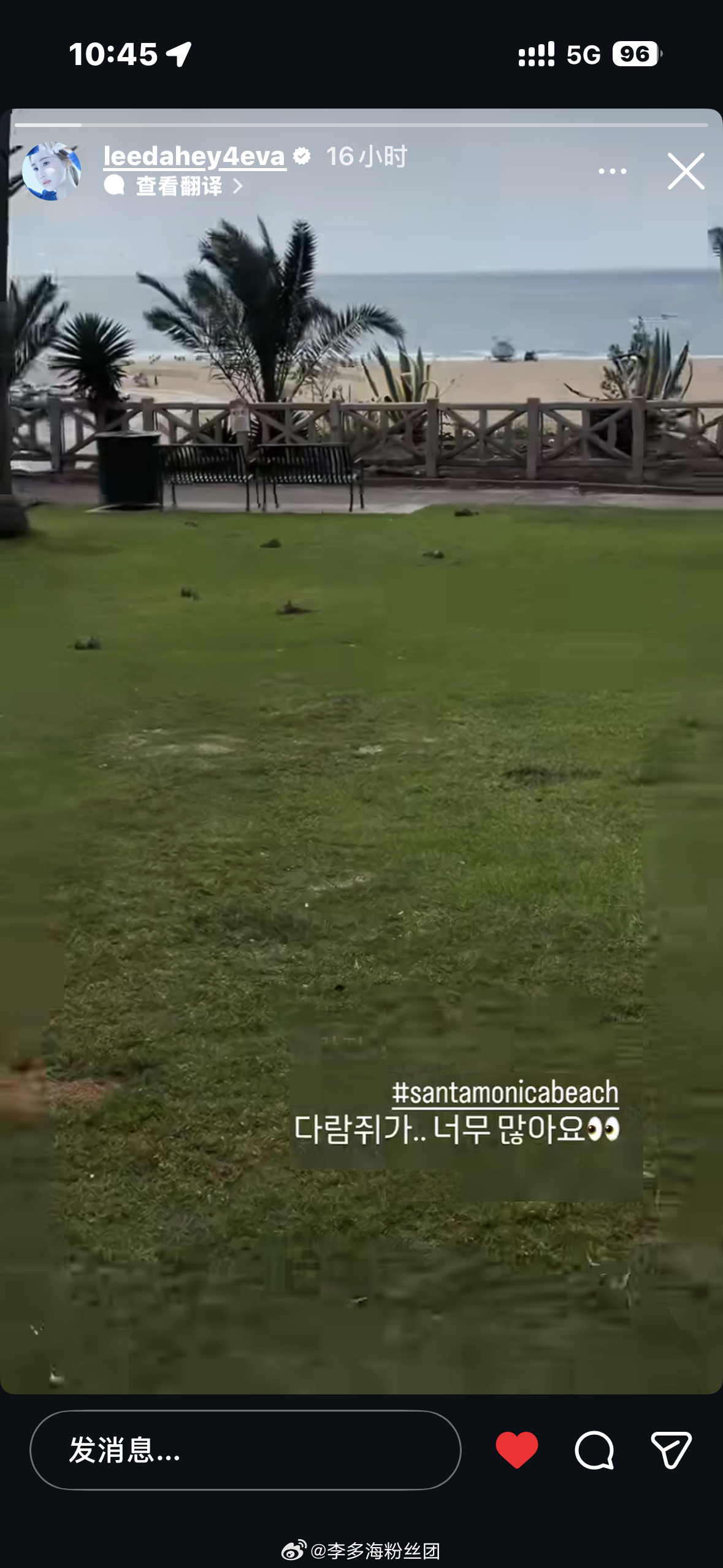 李多海  多多动态更新，在海滩玩儿